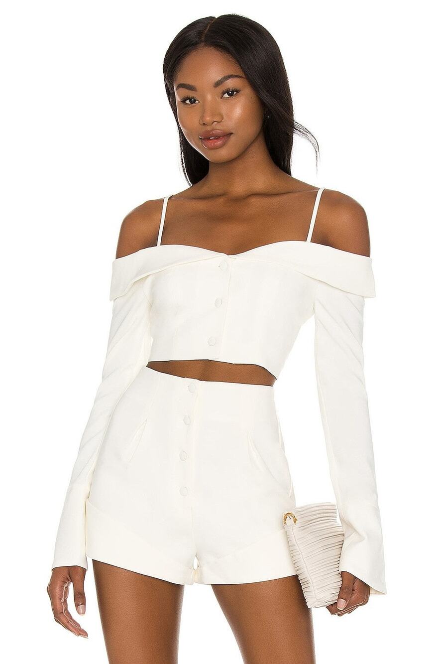 Camila Coelho Paulina Top - S Ivory